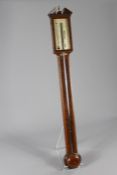 A Georgian Mahogany Stick Barometer