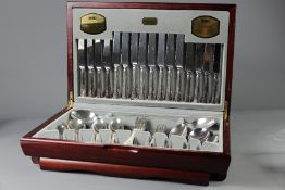 A Viners Silver-plated Canteen of Cutlery