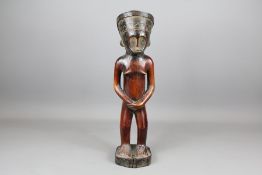A Tabiva African Wood Carved Fertility Figure