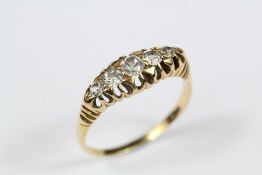 Antique 18ct Yellow Gold and Diamond Ring