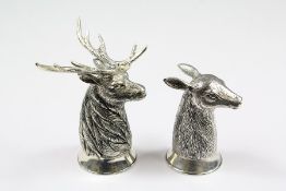 A Pair of Silver Condiments