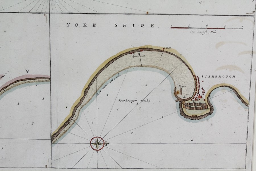 Nautical Coastal Chart - Captain Greenvile Collins Engravings - Image 6 of 6