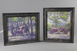 Rob Ijbema (1961-Present) Netherlands Set of Four Oil on Board