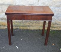 A Mahogany Card Table