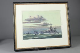 G. Sidney James - Naval Watercolour