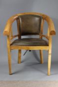 An Oak Arts & Crafts Office Chair
