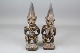 Pair of Ibeji (Twin) Carved Figures