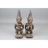 Pair of Ibeji (Twin) Carved Figures