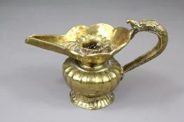 A Brass Nepalese Oil Vessel