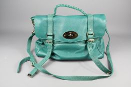 A Green Leather Mulberry Handbag