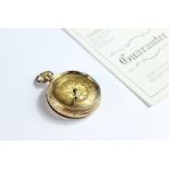 A Continental 14k Gold Pocket Watch