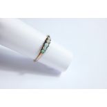 Antique 9ct Yellow Gold and Opal Ring