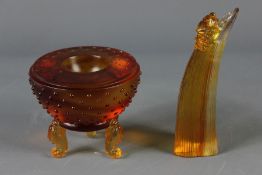 Three Japanese Glass Sculptures
