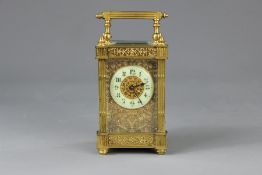 A French Brass Carriage Clock