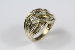 A 9ct Gold Diamond Ring