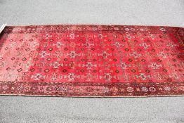 A Large Wool Persian Kurdi Gulchan Wool Carpet