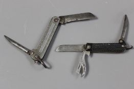 Two Military Clasp Knives