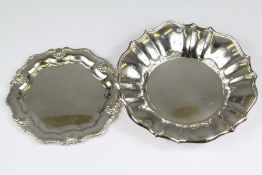 Two Silver Bon Bon Dishes