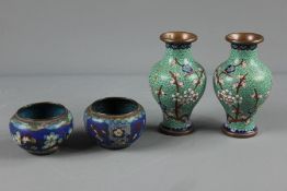 Four Cloisonne Pieces