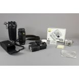A Boxed Nikon Colorpix 7600 Digital Camera, complete with accessories, together with a Canon Zoom EF