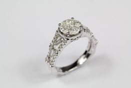 An 18ct White Gold Diamond Ring