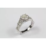 An 18ct White Gold Diamond Ring