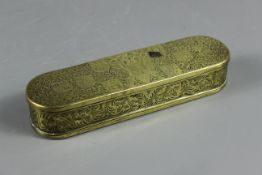 Antique Brass Pen Box