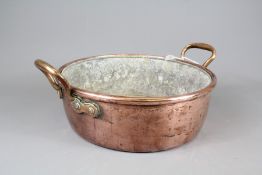 A Large Copper Jam Pan