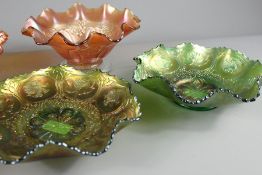 A Collection of Carnival Glass
