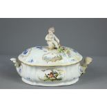 An Antique Porcelain Tureen and Cover