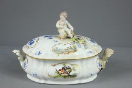 An Antique Porcelain Tureen and Cover