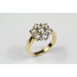 An 18ct Yellow Gold Diamond Ring