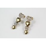 A Pair of 14ct Yellow Gold Studs