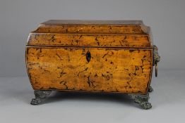 Regency Penwork Double Tea Caddy