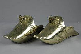 A Pair of Antique Spanish Brass Stirrups