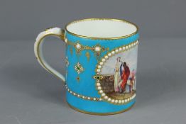 Antique Jewelled Enamel Sevres Mug