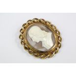 Antique 14/15ct Yellow Gold Shell Cameo