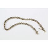 A 9ct Gold Diamond Tennis Bracelet