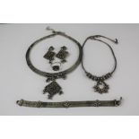 A Vintage Syrian Woven Silver Necklace
