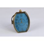 A Septima Brass Watch Company 15 Jewel Bedside Clock