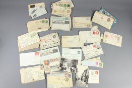 A Box of Foreign Stamps on Cover and Postal Stationery