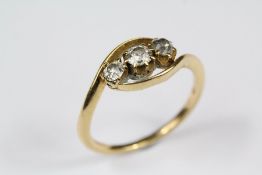 An 18ct Yellow Gold Diamond Ring