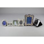 Six Silver Miniature Photo Frames