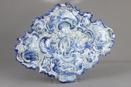 Antique Italian Majolica Blue and White Dish