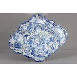 Antique Italian Majolica Blue and White Dish