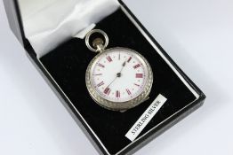 A Lady's Silver Cased Pocket Watch