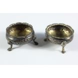 A Pair of Georgian Silver Salts