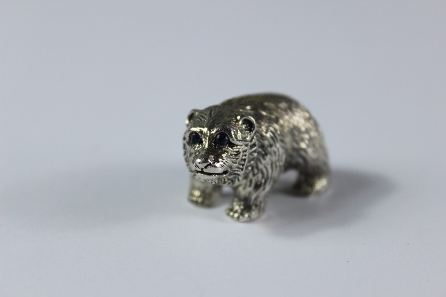 A Sterling Silver Bear - Image 4 of 4