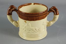 19th Century Staffordshire 'Harvest' Mugs