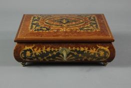 Italian Marquetry Musical Jewellery Box